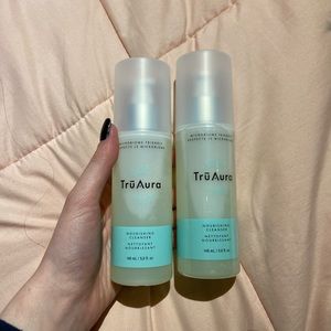 Try Aura Face Cleanser and Moisturizer